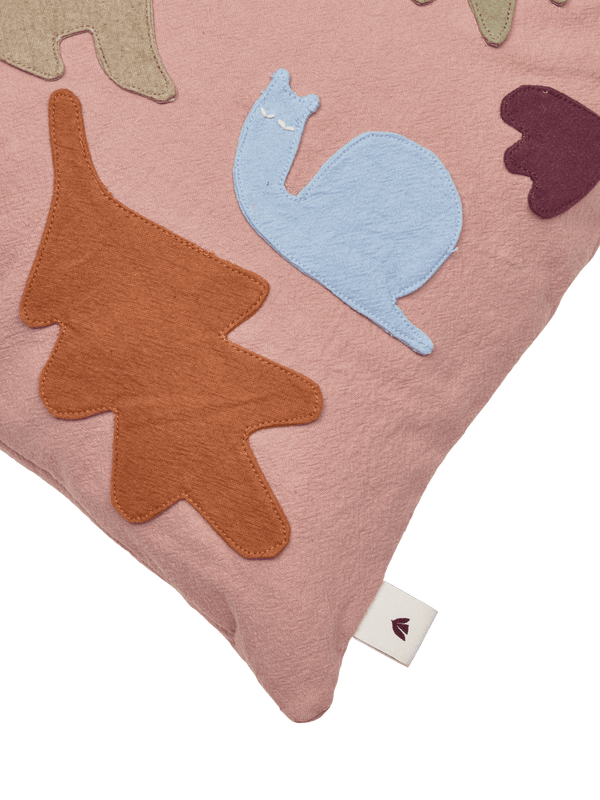 ferm LIVING Lunden Cushion – Rose / Multi