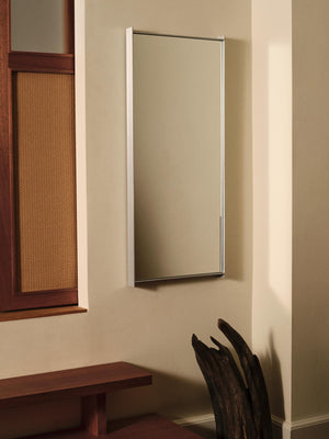 ferm LIVING Lager Mirror Narrow – Aluminium