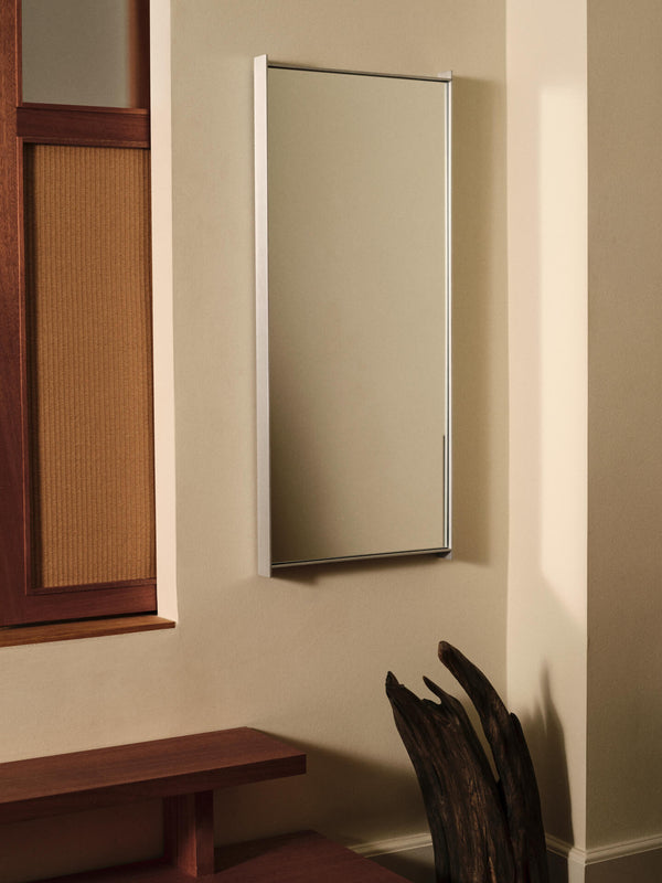 ferm LIVING Lager Mirror Narrow – Aluminium