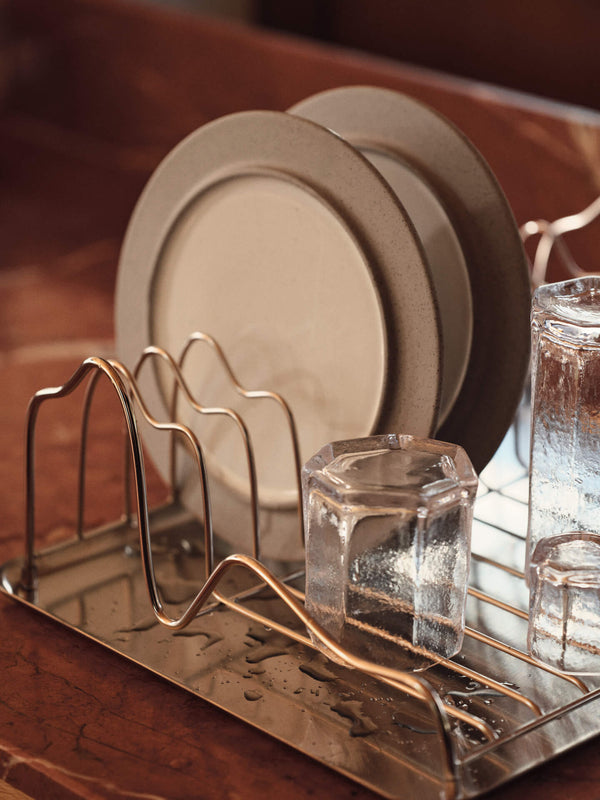ferm LIVING Curvature Dish Rack – Stainless Steel