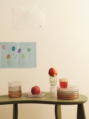 ferm LIVING Ripple Kids Bowls – Set of 2 – Tea Green