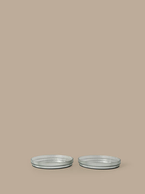 ferm LIVING Ripple Kids Plates – Set of 2 – Tea Green
