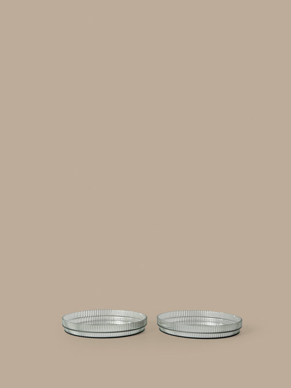 ferm LIVING Ripple Kids Plates – Set of 2 – Tea Green