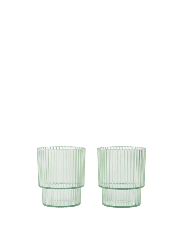 ferm LIVING Ripple Kids Cups – Set of 2 – Tea Green