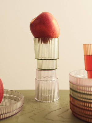 ferm LIVING Ripple Kids Cups – Set of 2 – Tea Green