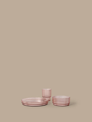 ferm LIVING Ripple Kids Dinner Set – Blush