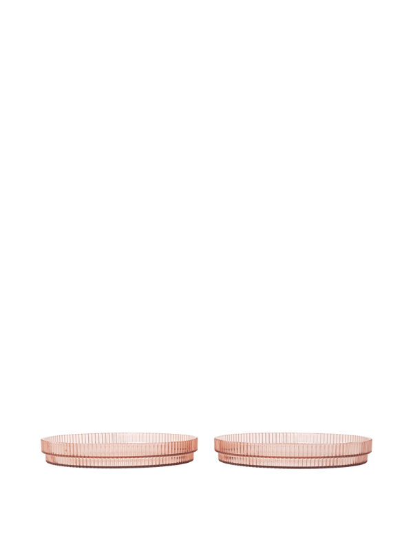 ferm LIVING Ripple Kids Plates – Set of 2 – Blush
