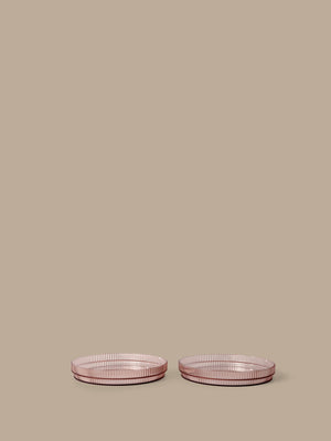 ferm LIVING Ripple Kids Plates – Set of 2 – Blush