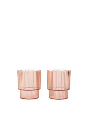 ferm LIVING Ripple Kids Cups – Set of 2 – Blush