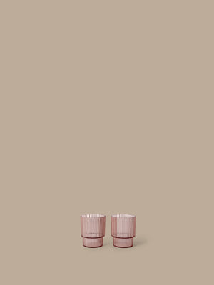ferm LIVING Ripple Kids Cups – Set of 2 – Blush