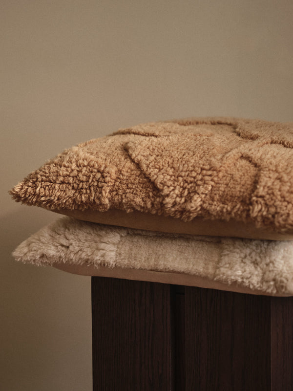 ferm LIVING Rime Tufted Cushion – Tan