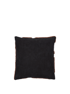 ferm LIVING Cilla Tufted Cushion – Black / Dark Chocolate