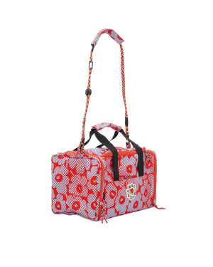 Marimekko Tsufe Unikko Kioski Bag Red / Light Blue