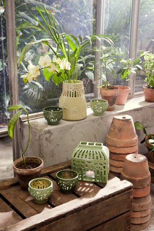 Orangery Vase H18 cm sweet honey