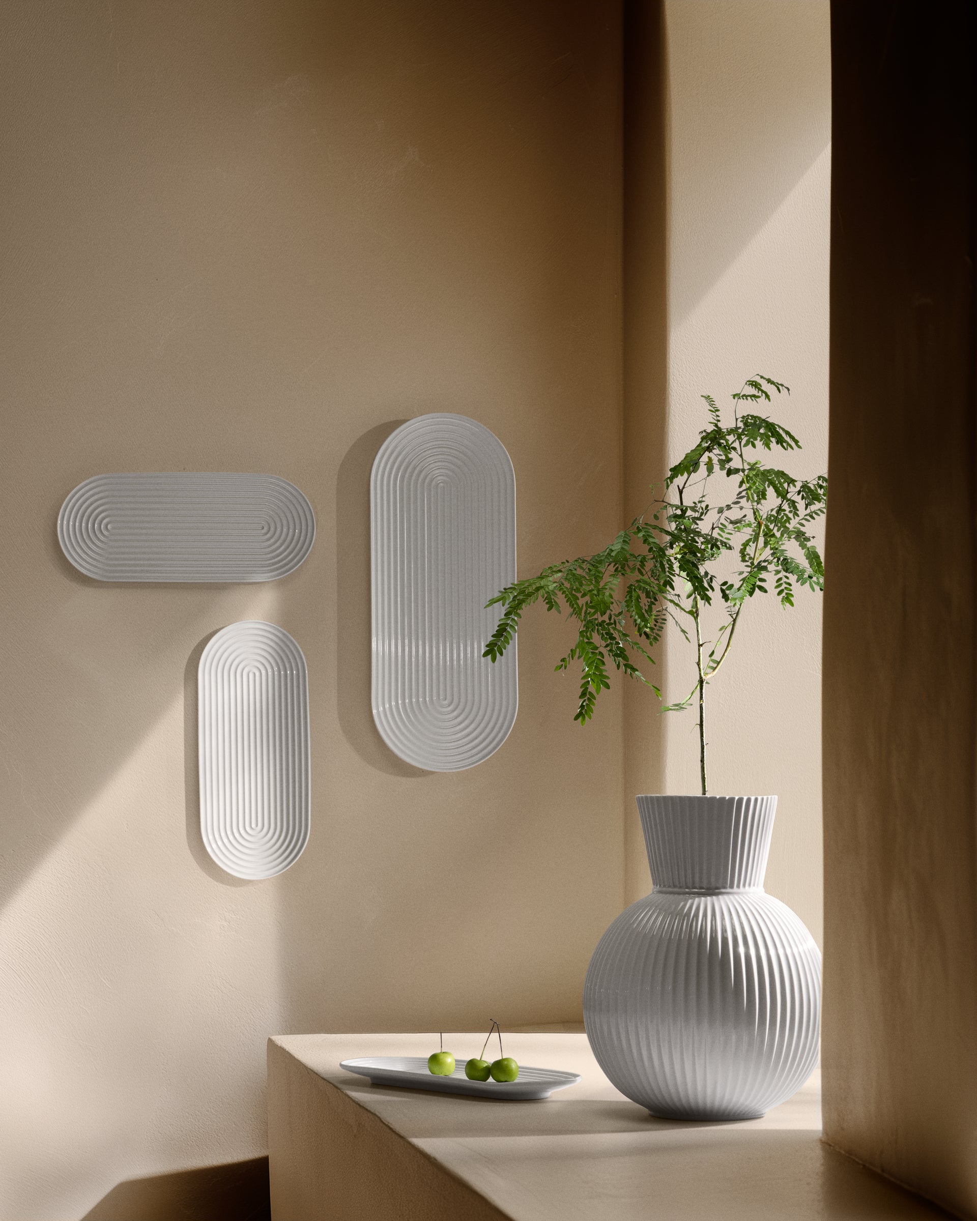 Lyngby Porcelæn – Lyngby Tura Vase H34 cm white porcelain
