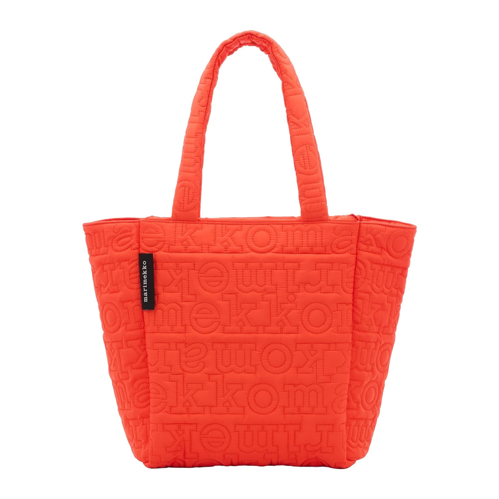 Marimekko Joy Tote M Logo Shoulder Bag Red