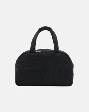 Marimekko Joy Duffel Logo Shoulder Bag Black