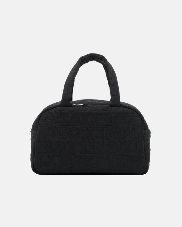 Marimekko Joy Duffel Logo Shoulder Bag Black