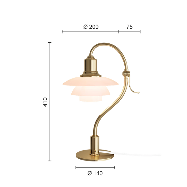 PH 2/2 Question Mark Pale Rose Table Lamp