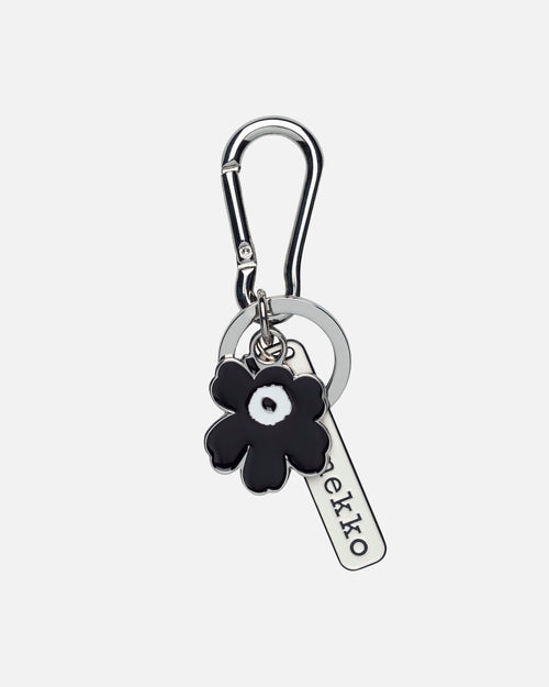 Marimekko Puhallus II Unikko Kioski Key Chain Black / White