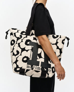 Marimekko Mono City Tote Unikko Off-White / Black