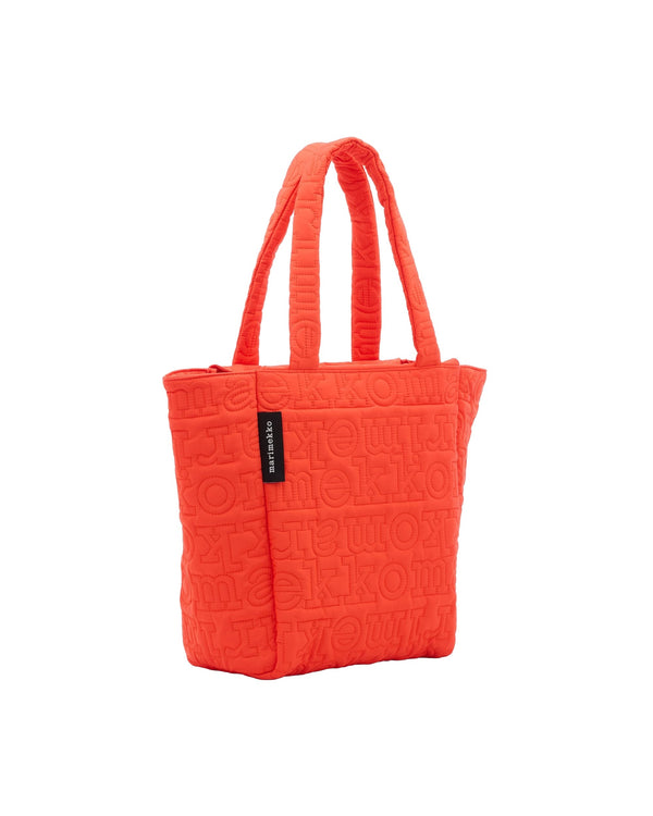 Marimekko Joy Tote M Logo Shoulder Bag Red