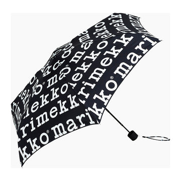Marimekko Mini Manual Marilogo Umbrella Black / White