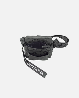 Marimekko Mini Messenger Unikko Shoulder Bag Black / Black