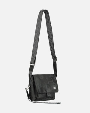 Marimekko Mini Messenger Unikko Shoulder Bag Black / Black