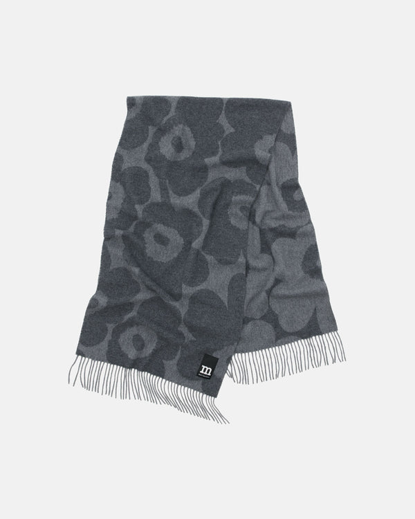 Marimekko Identtinen Unikko Scarf Grey / Light Grey