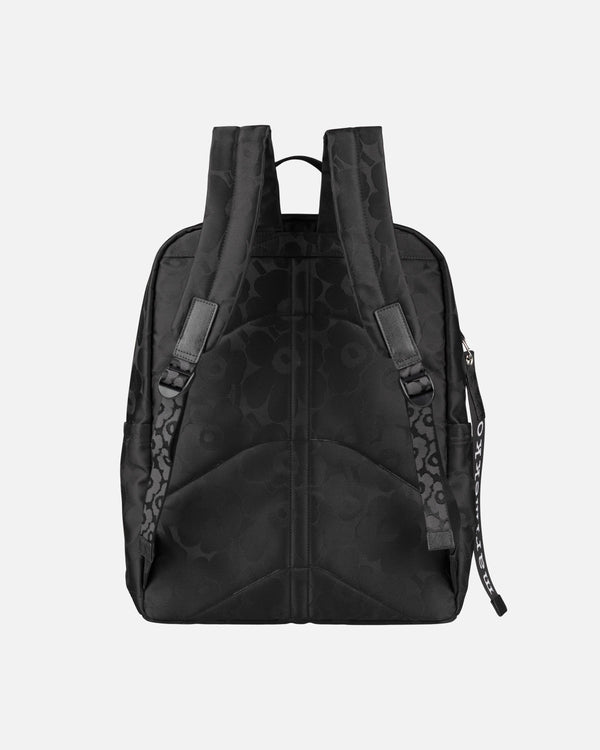 Marimekko Zip Top Backpack Unikko Black / Black