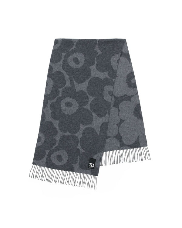 Marimekko Identtinen Unikko Scarf Grey / Light Grey