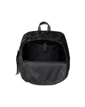Marimekko Zip Top Backpack Unikko Black / Black
