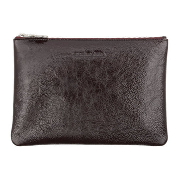 Marimekko Large Pouch Bag Patent Dark Wine Red