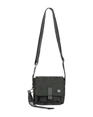 Marimekko Mini Messenger Unikko Shoulder Bag Black / Black