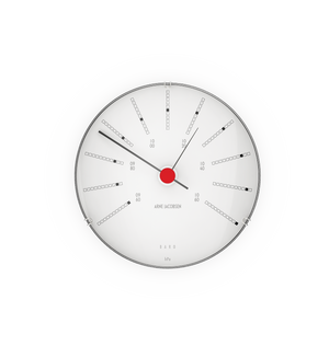 Bankers Barometer Ø12 cm white/black/red