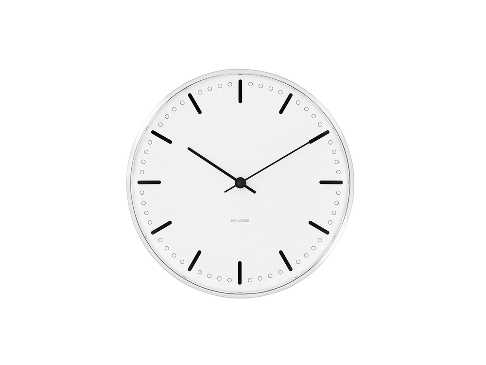 City Hall Wall clock Ø16.5 cm white/black