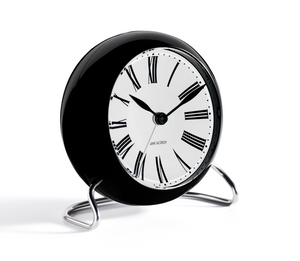 Roman Table clock Ø11 cm white/black