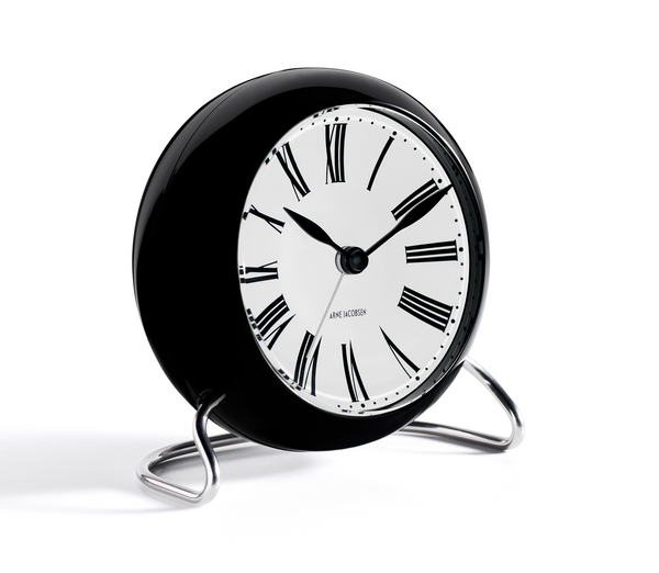 Roman Table clock Ø11 cm white/black