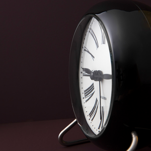 Roman Table clock Ø11 cm white/black