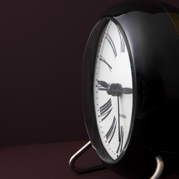 Roman Table clock Ø11 cm white/black