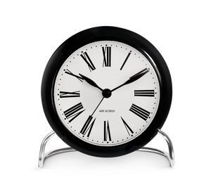 Roman Table clock Ø11 cm white/black