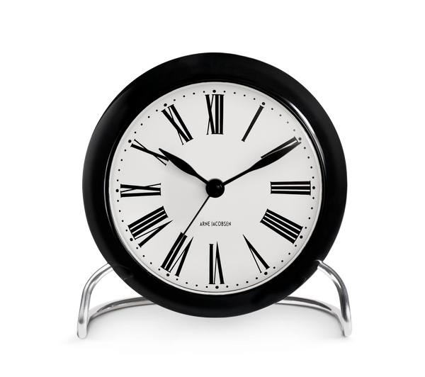 Roman Table clock Ø11 cm white/black