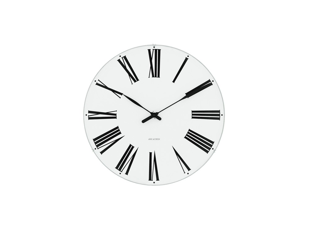 Roman Wall clock Ø16 cm white/black