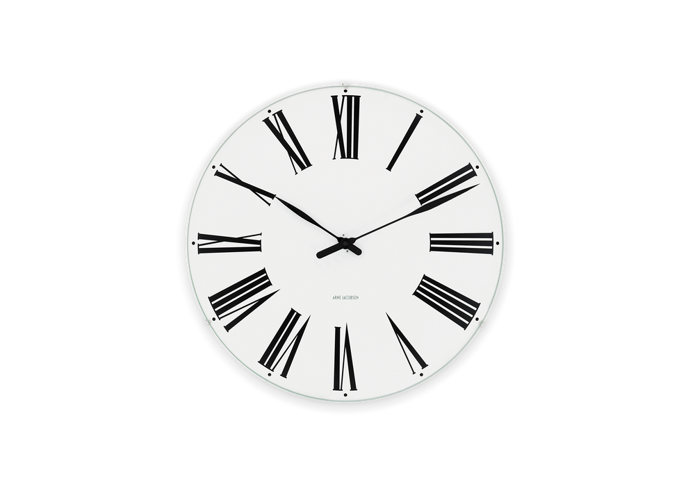 Roman Wall clock Ø29 cm white/black