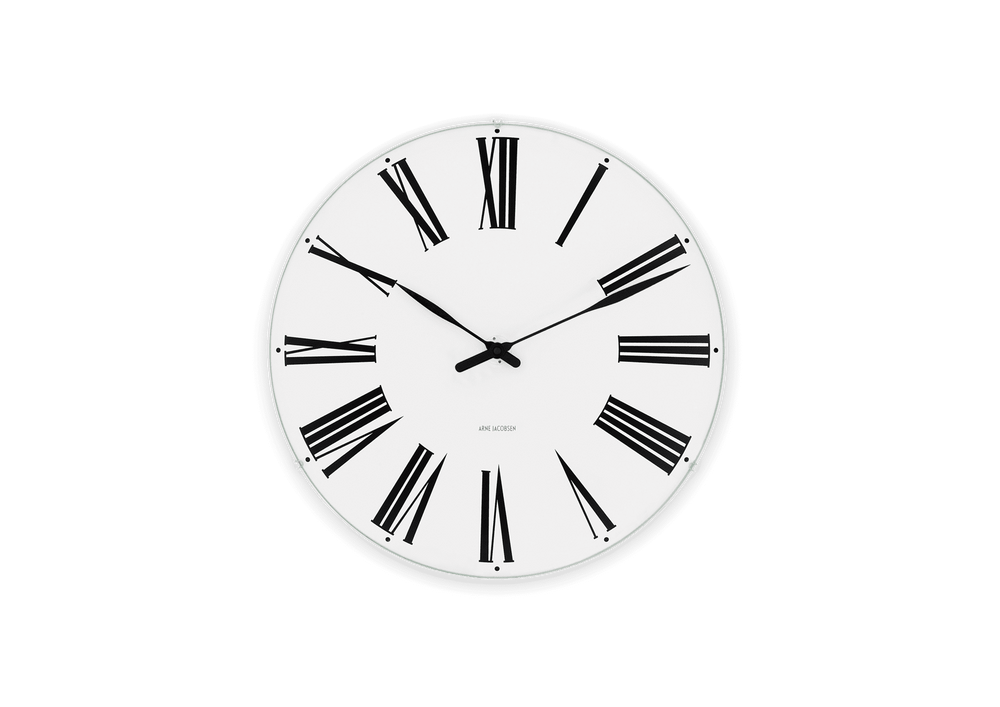 Roman Wall clock Ø48 cm white/black