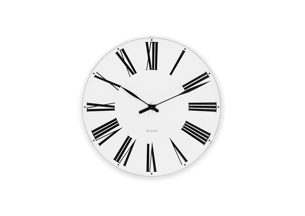 Roman Wall clock Ø48 cm white/black