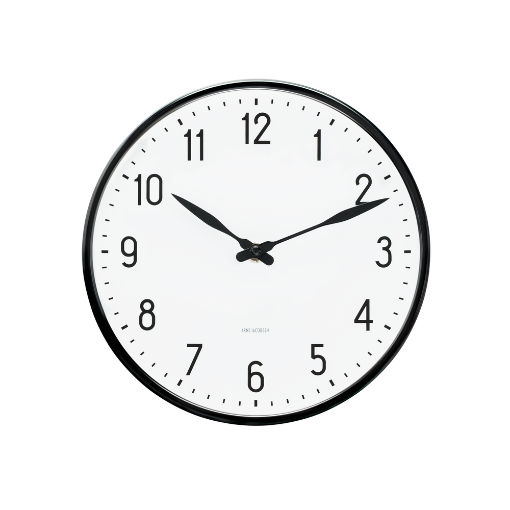 Station Wall clock Ø21 cm white/black