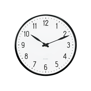 Station Wall clock Ø21 cm white/black