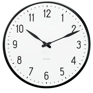 Station Wall clock Ø29 cm white/black